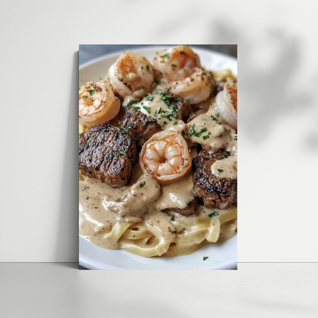 Gastronomic Symphony: Pasta with Shrimp and Creamy Meat