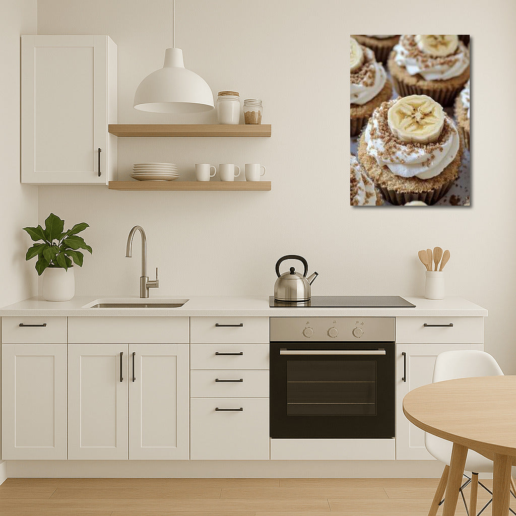 Fluffy Banana Cupcake: Yummy Inspiration on the Wall