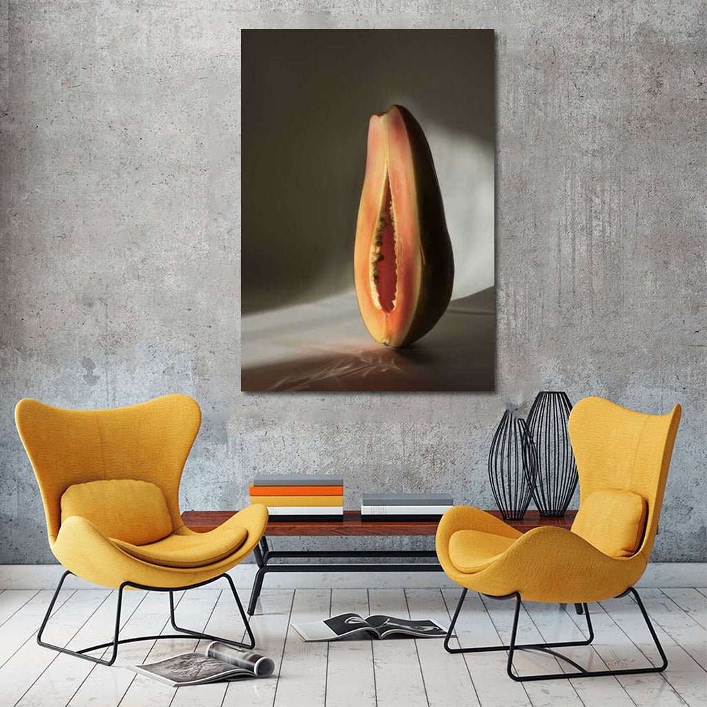 Tropical Sweetness: Juicy Papaya for Interior