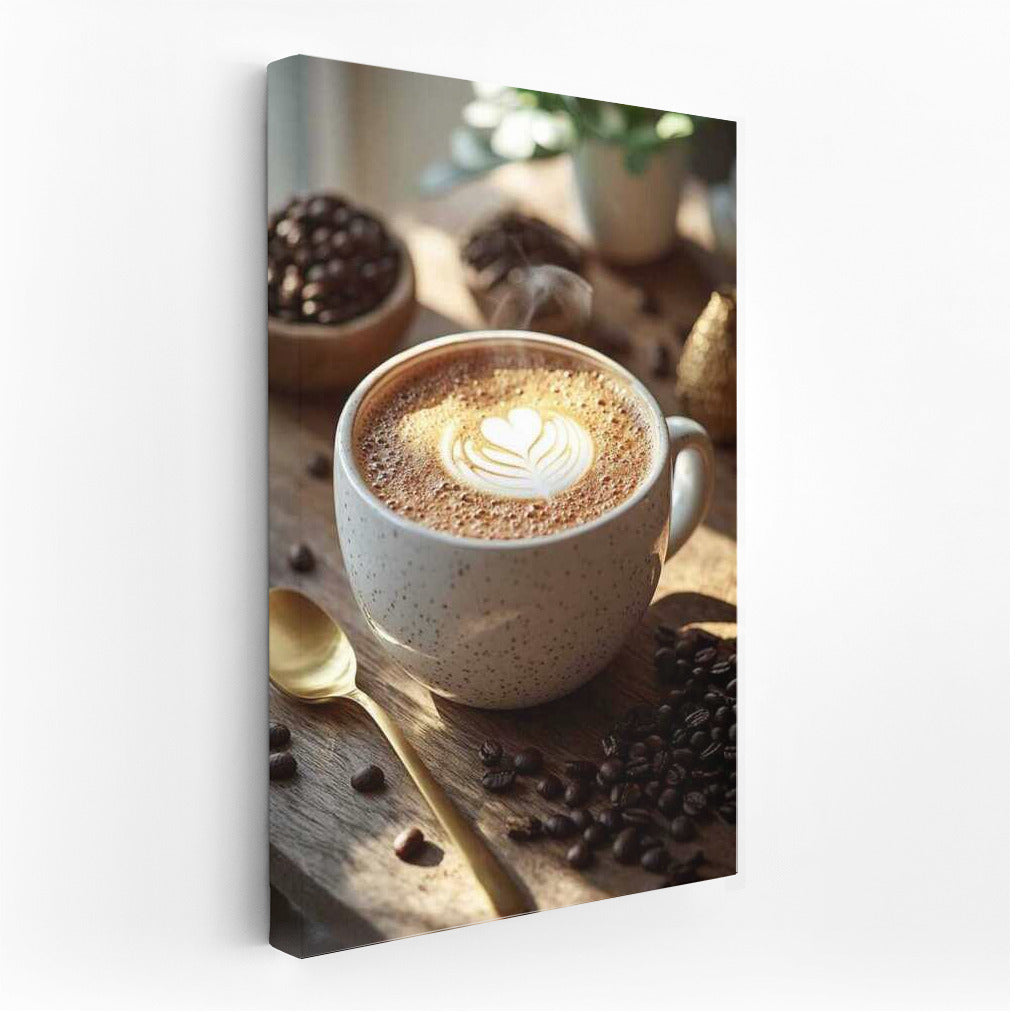 Latte with a Heart: Cozy Coffee Motif