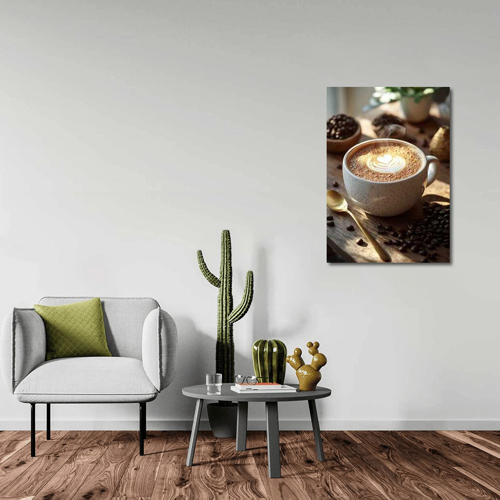 Latte with a Heart: Cozy Coffee Motif