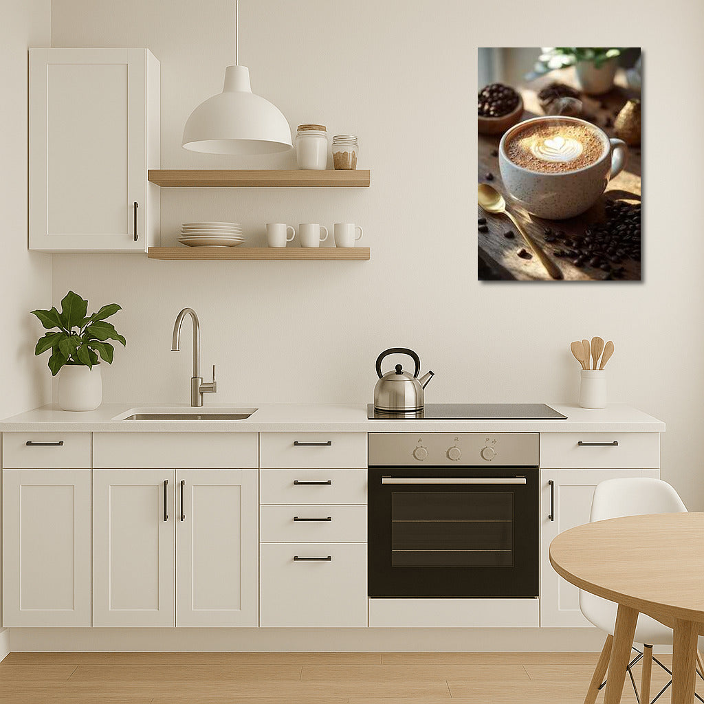 Latte with a Heart: Cozy Coffee Motif
