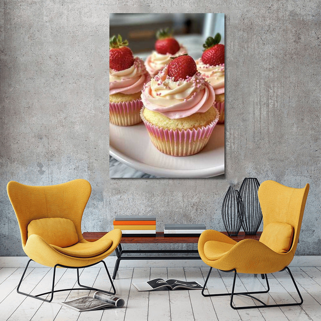 Sweet Dreams: Strawberry Cupcakes for Interior