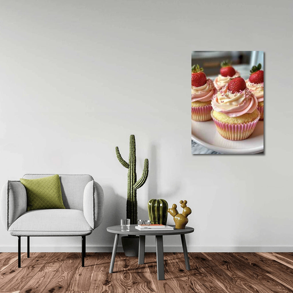 Sweet Dreams: Strawberry Cupcakes for Interior