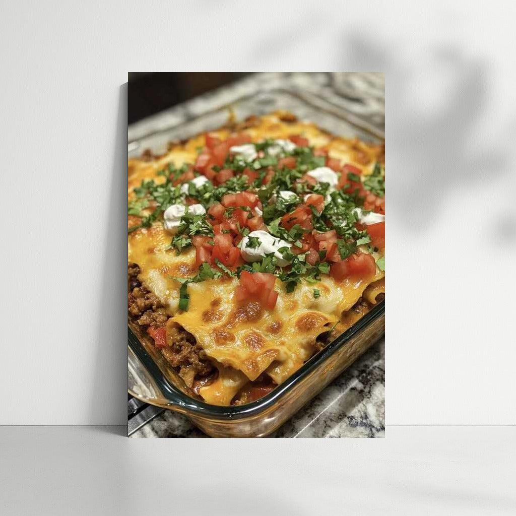 Juicy Lasagna: Tasty Temptation on the Wall