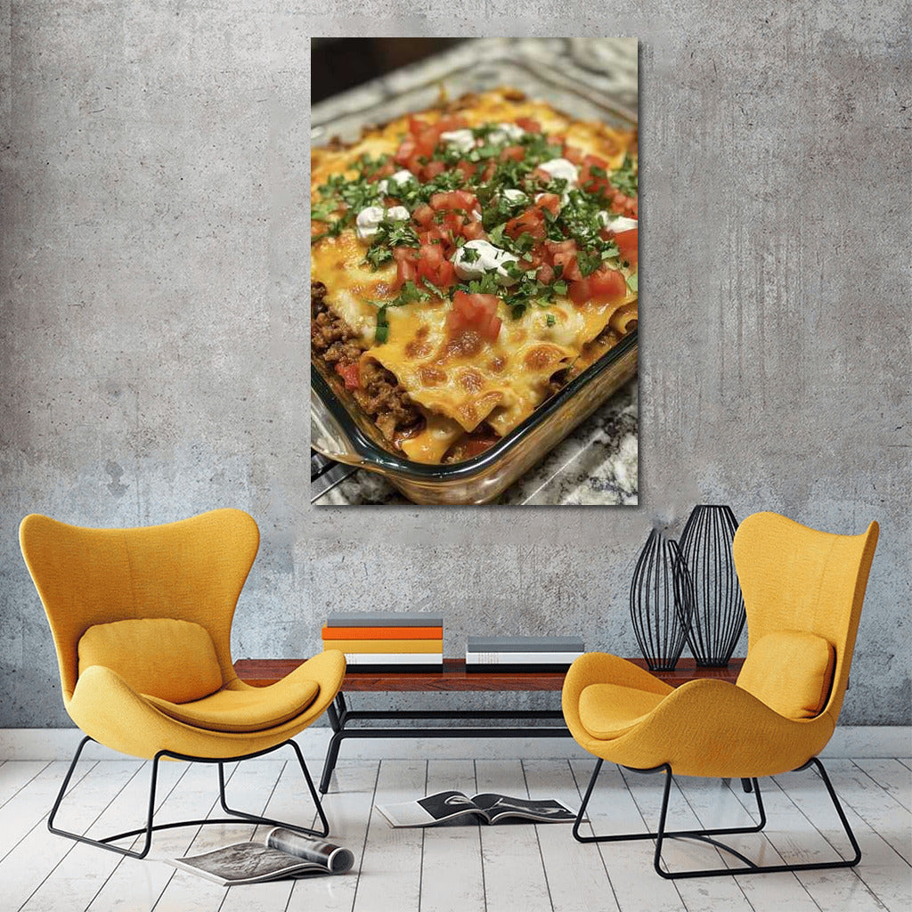 Juicy Lasagna: Tasty Temptation on the Wall