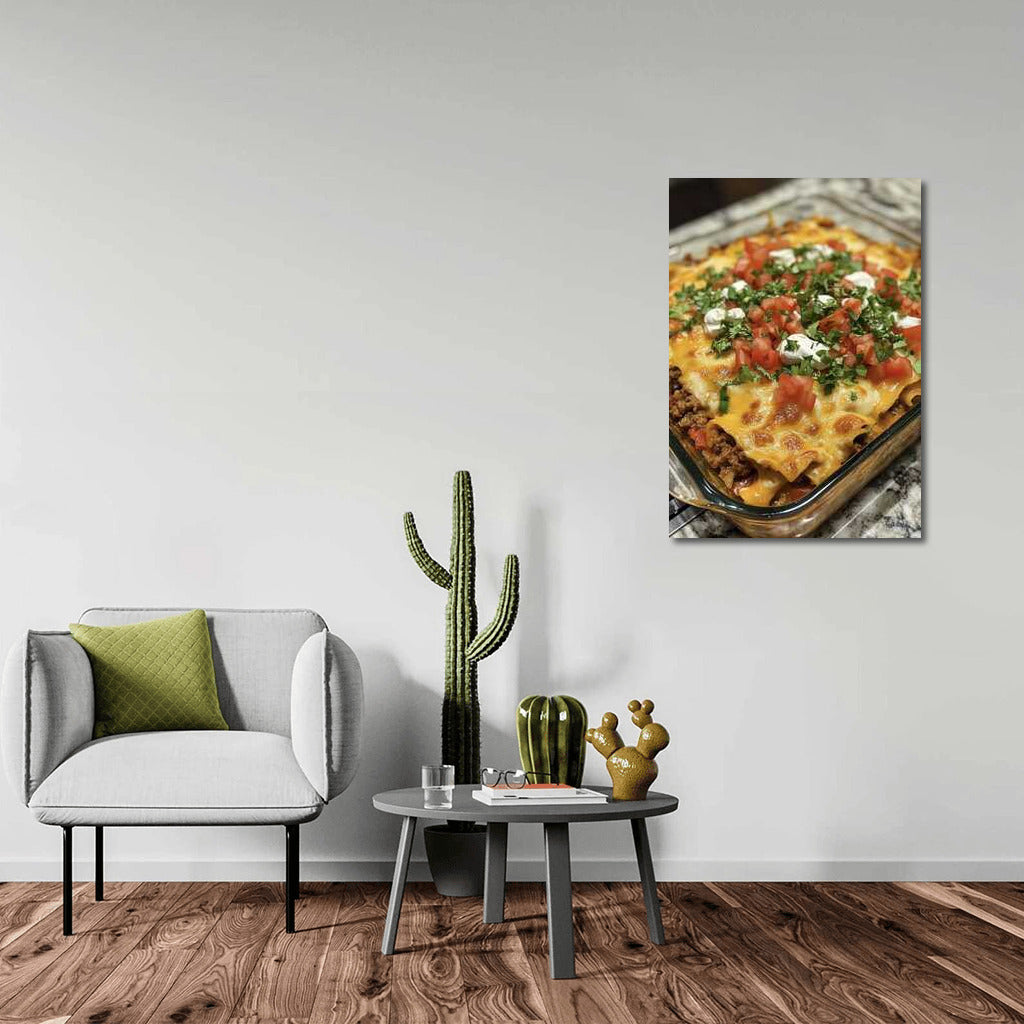 Juicy Lasagna: Tasty Temptation on the Wall