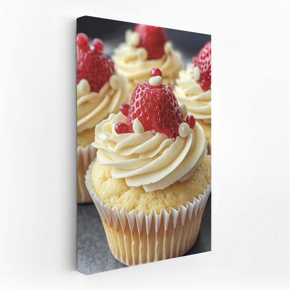 Sweet Elegance: Strawberry Cupcakes