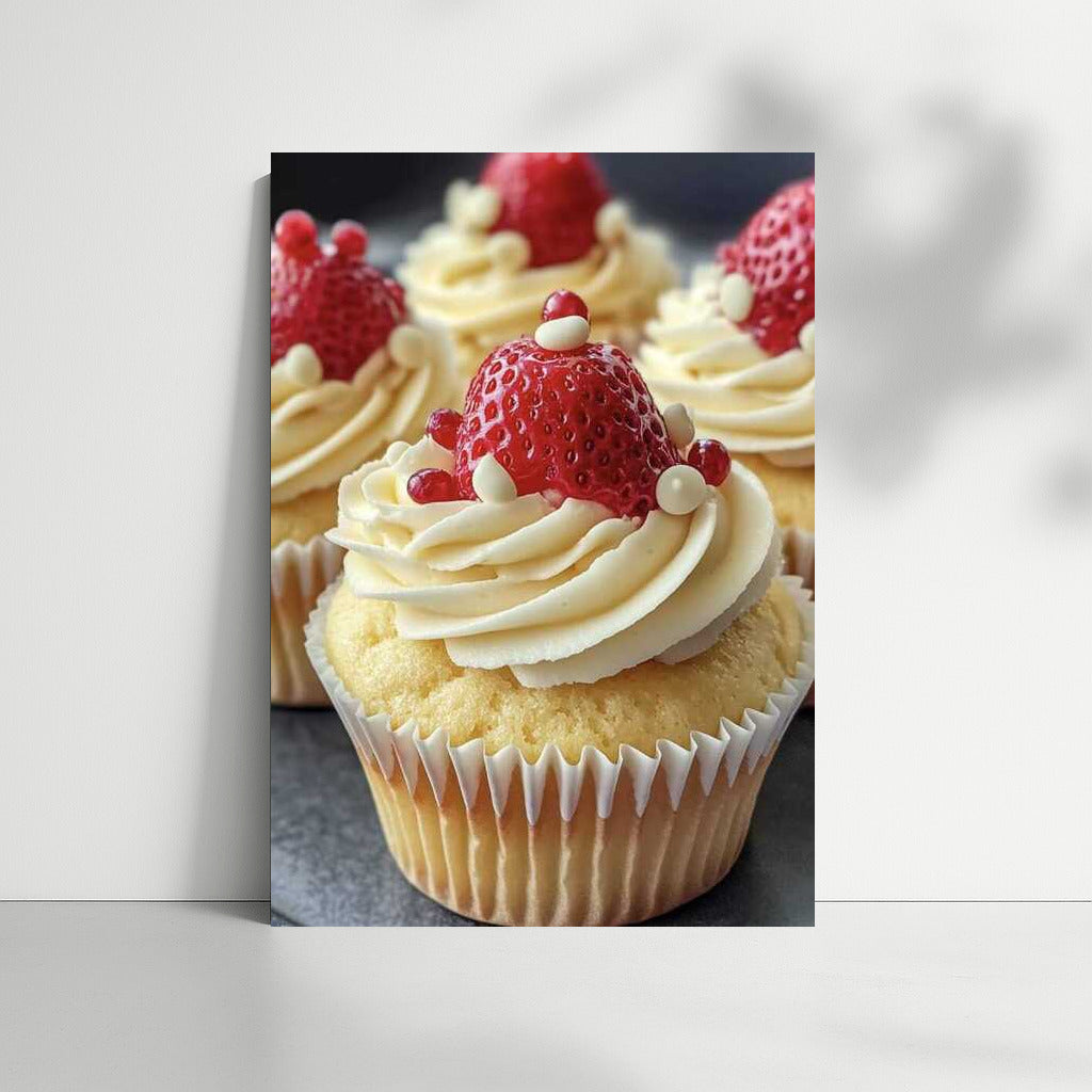 Sweet Elegance: Strawberry Cupcakes