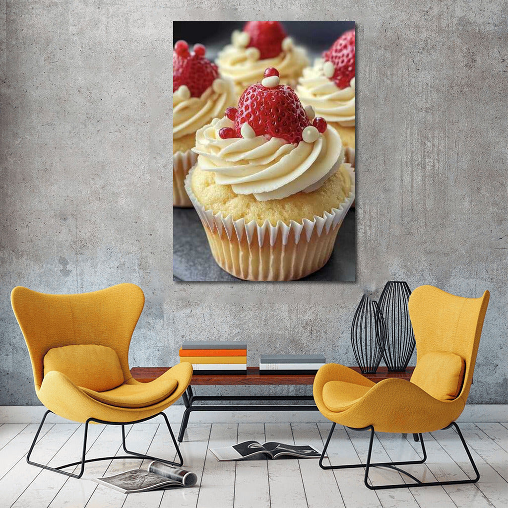 Sweet Elegance: Strawberry Cupcakes