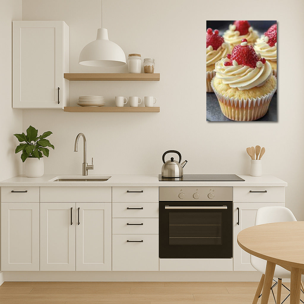 Sweet Elegance: Strawberry Cupcakes