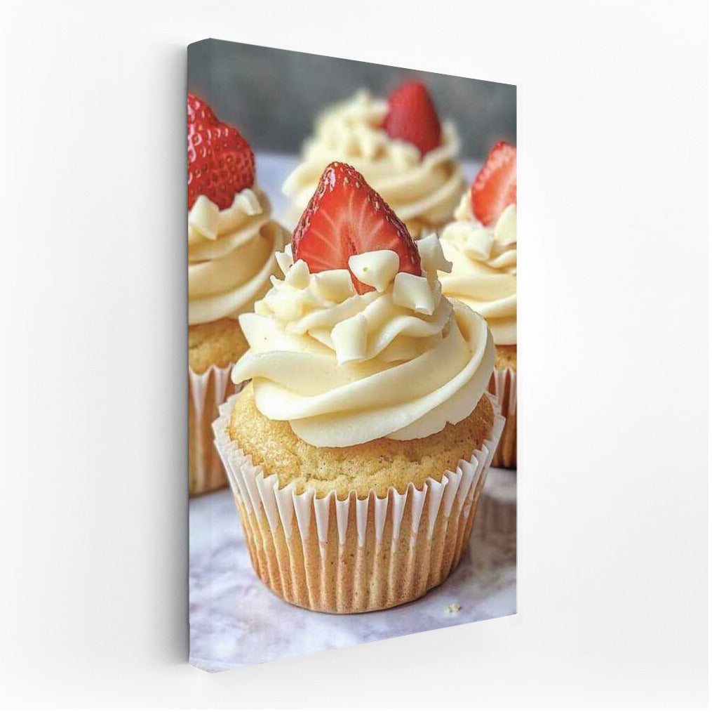 Juicy Strawberry Cupcakes: A Tasty Temptation for Your Interior