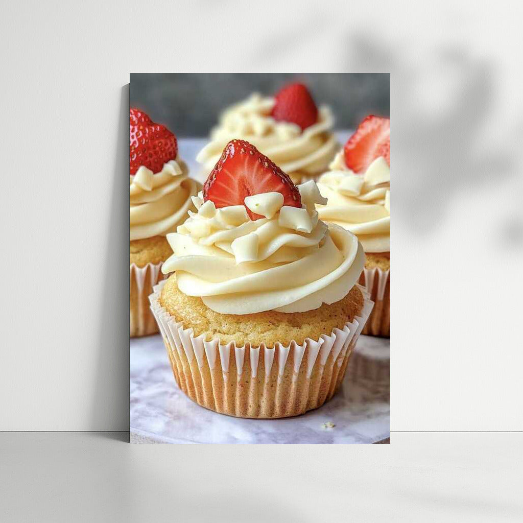 Juicy Strawberry Cupcakes: A Tasty Temptation for Your Interior