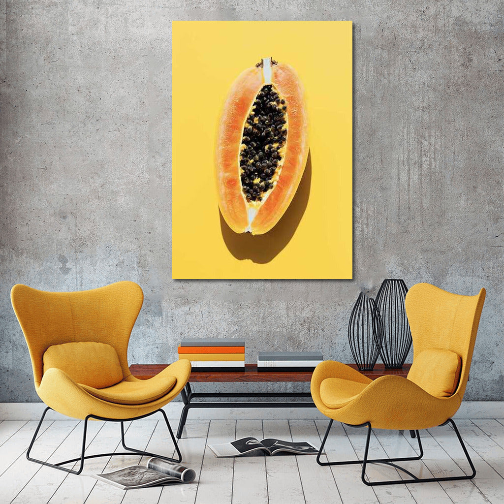 Tropical Freshness: Bright Papaya for Interior