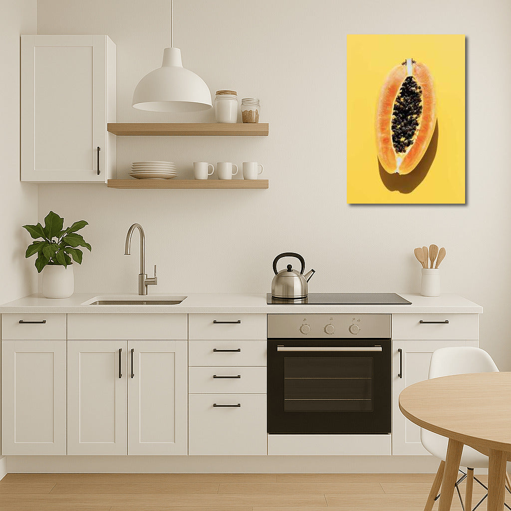Tropical Freshness: Bright Papaya for Interior