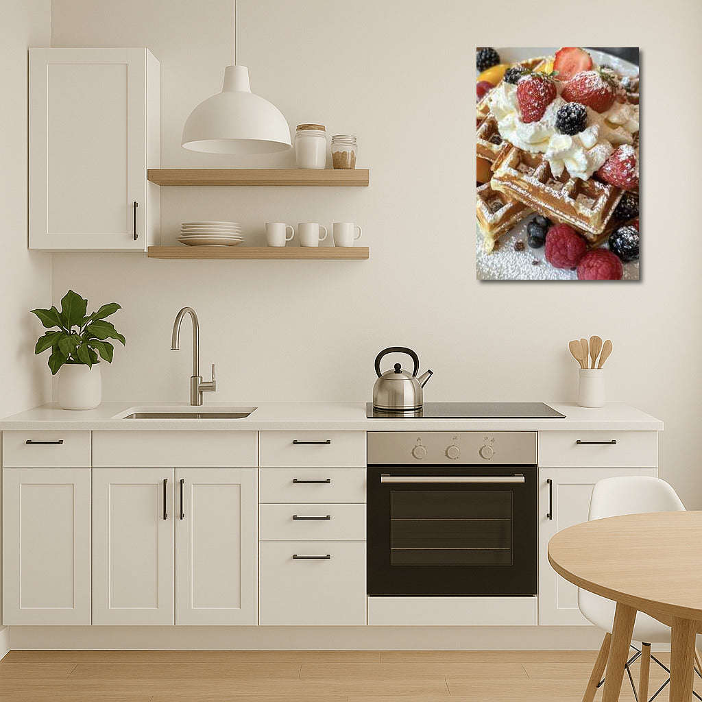 Sweet waffles with berry delight