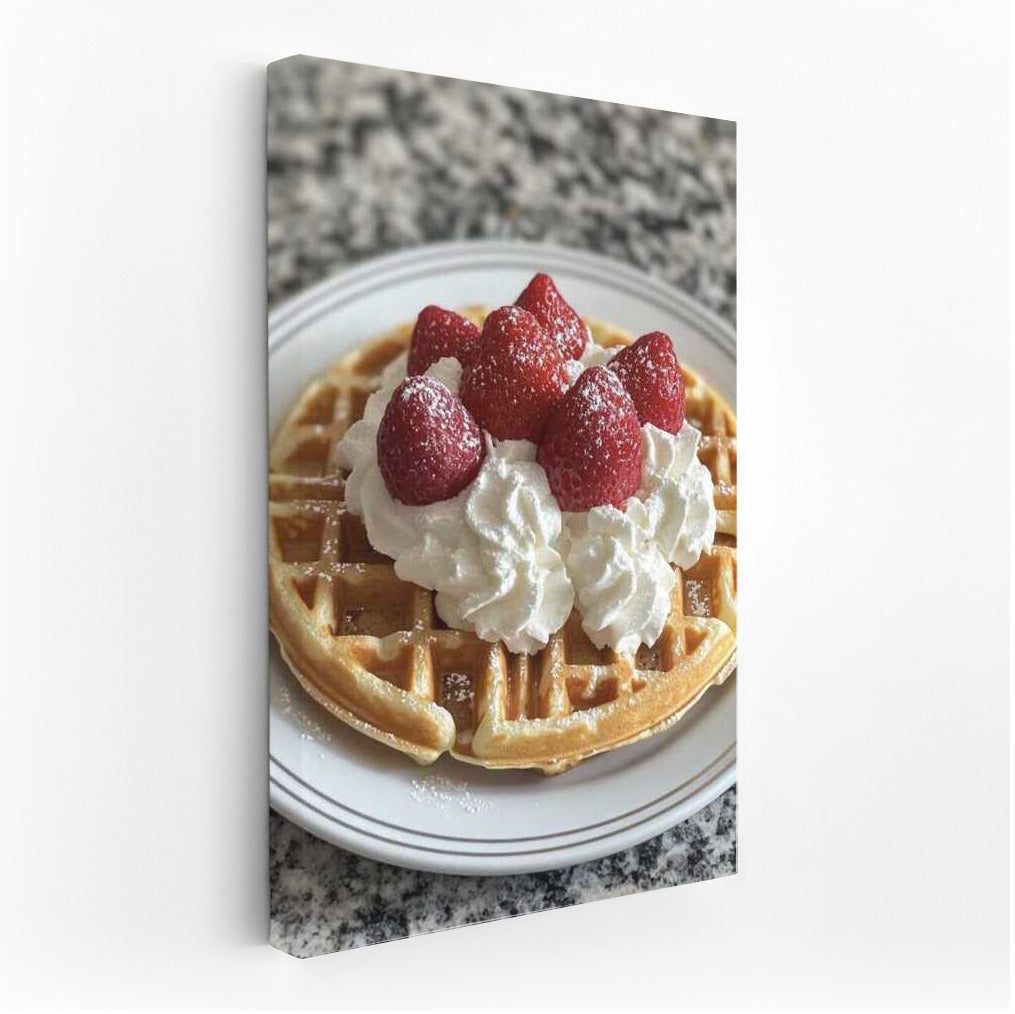 Sweet Morning: Strawberry Cream Waffles