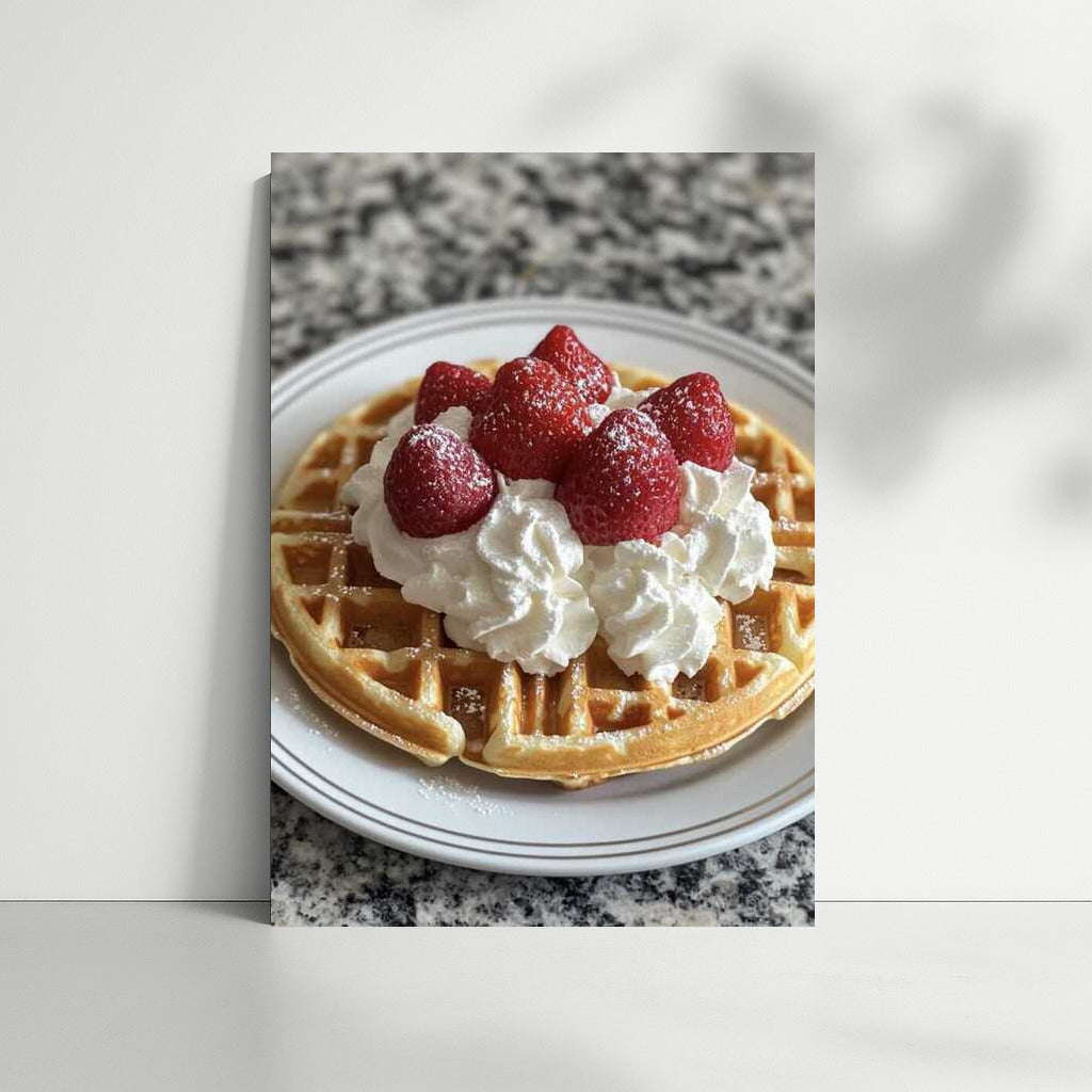 Sweet Morning: Strawberry Cream Waffles