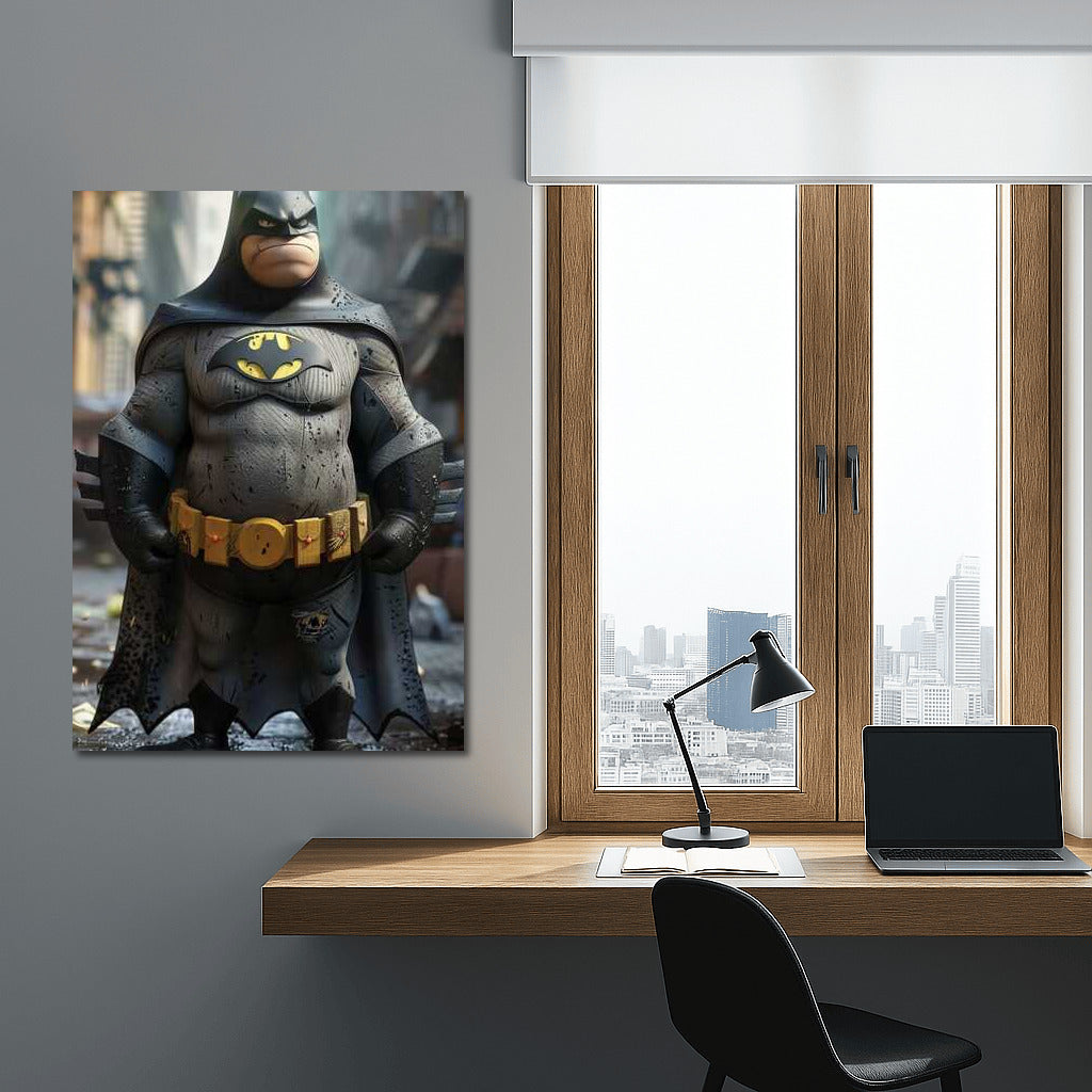 Batman in an Unexpected Image: A Humorous Look at the Dark Hero