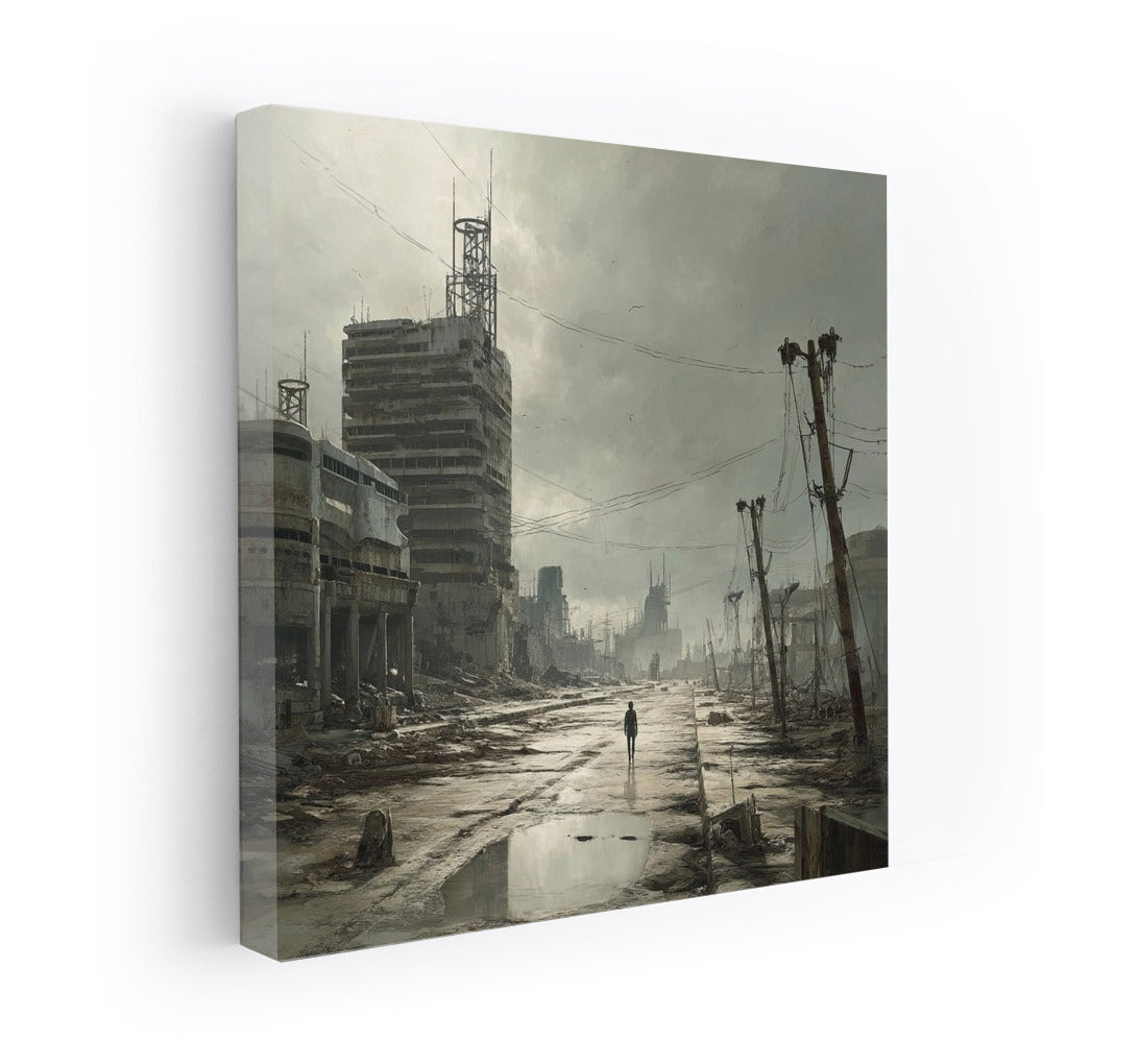 Secrets of the Abandoned City: Emptiness Magic on Canvas