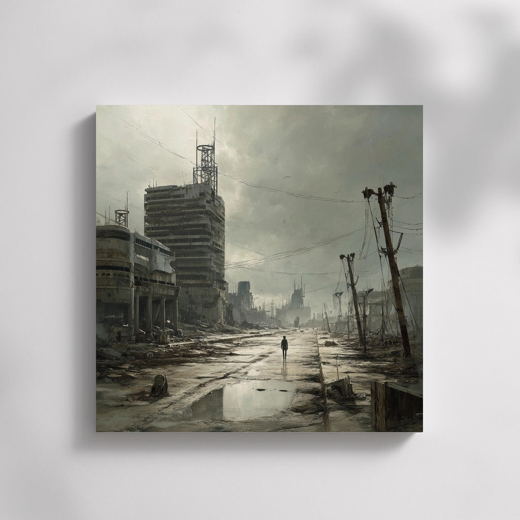 Secrets of the Abandoned City: Emptiness Magic on Canvas