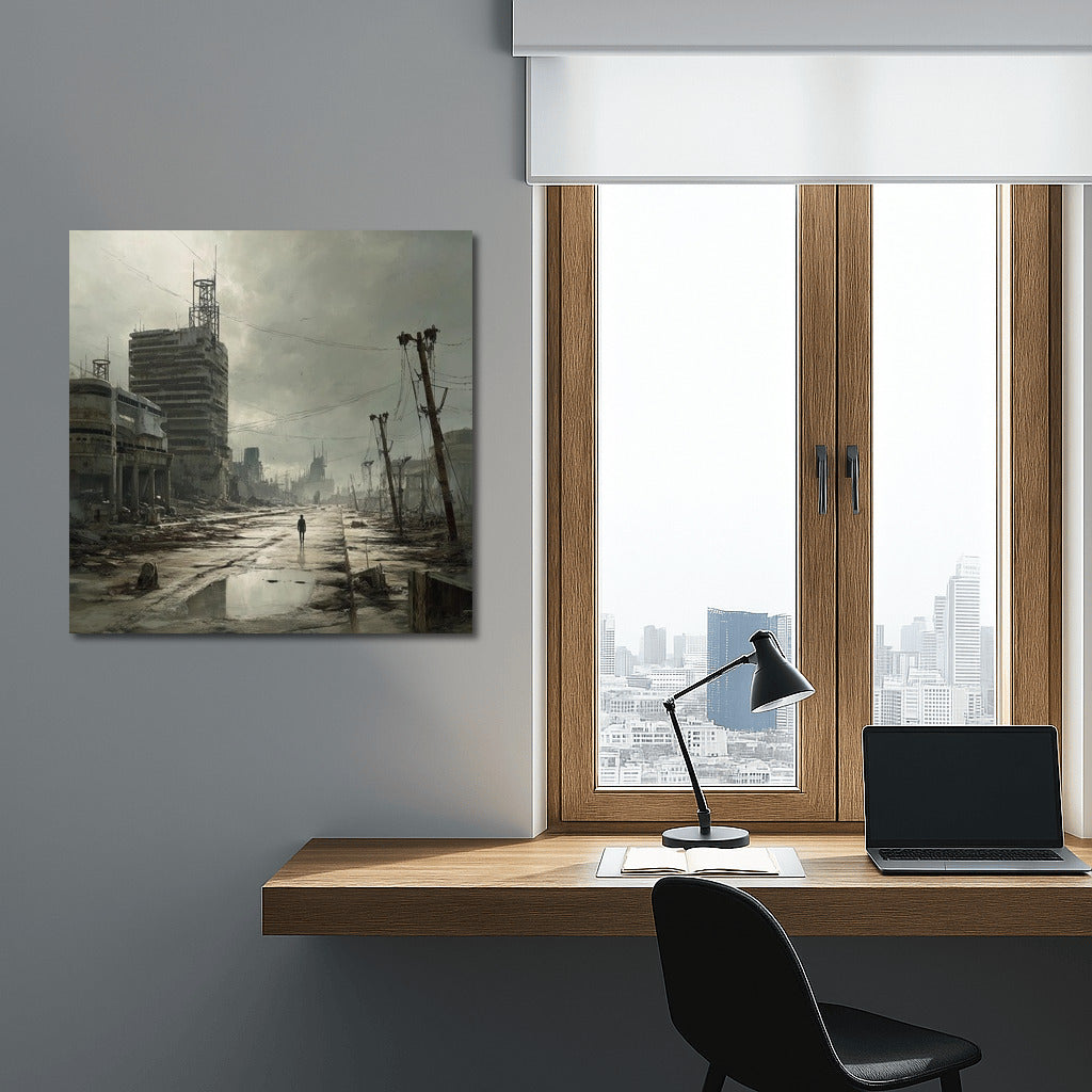 Secrets of the Abandoned City: Emptiness Magic on Canvas