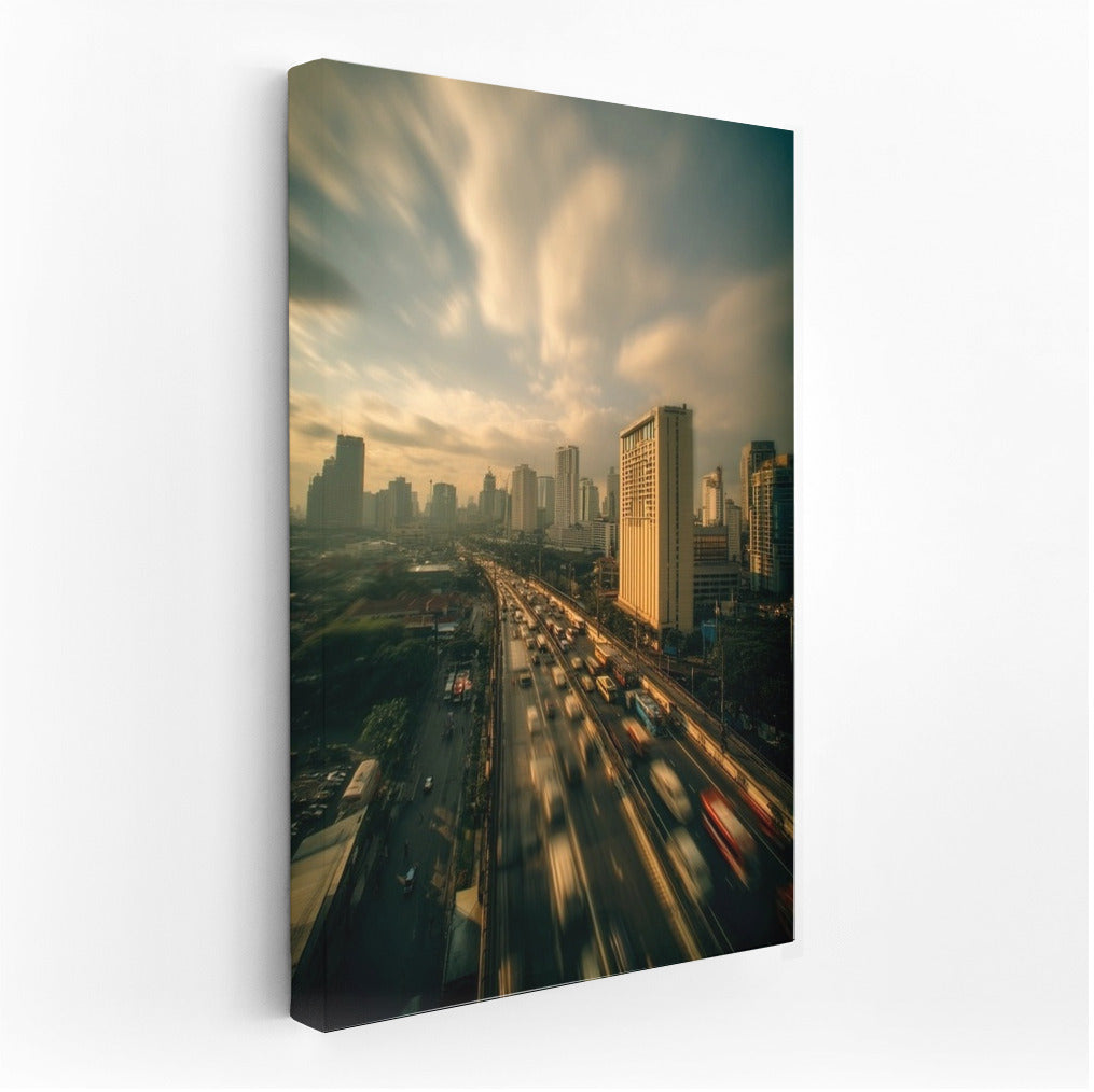 Bangkok's Sky Dynamics: City Panorama