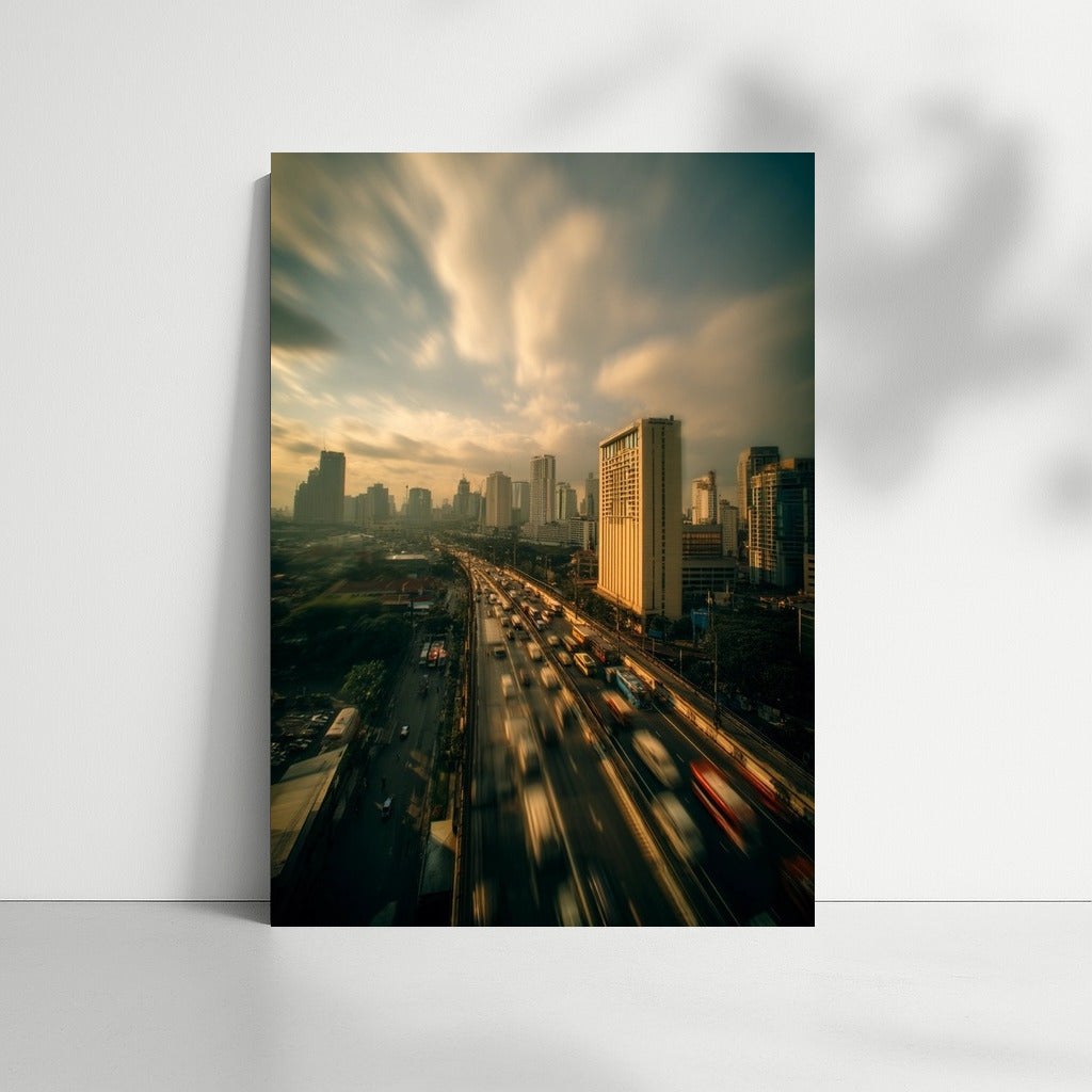 Bangkok's Sky Dynamics: City Panorama