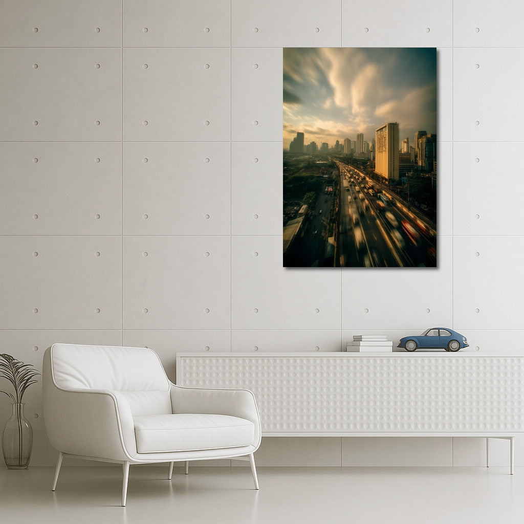 Bangkok's Sky Dynamics: City Panorama
