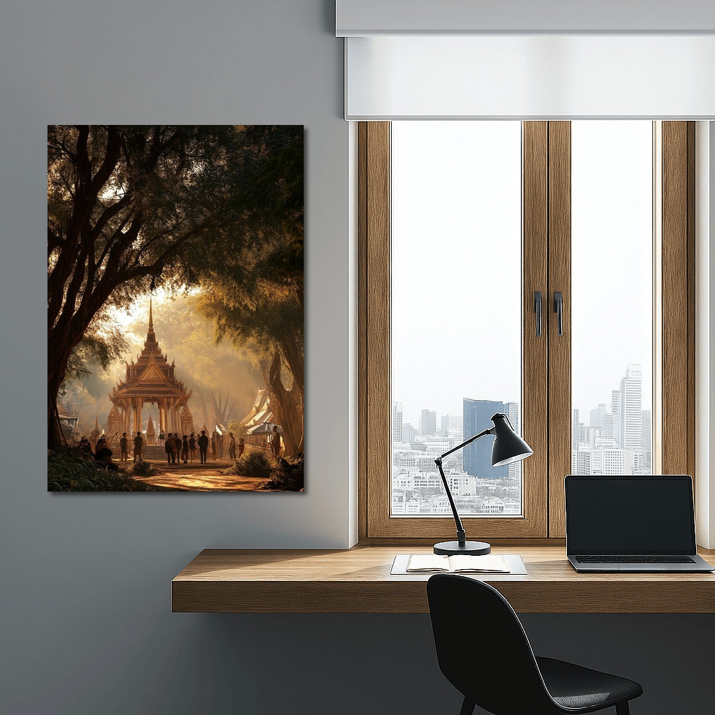Mystical Silhouettes of Bangkok: Cityscapes and Warm Light