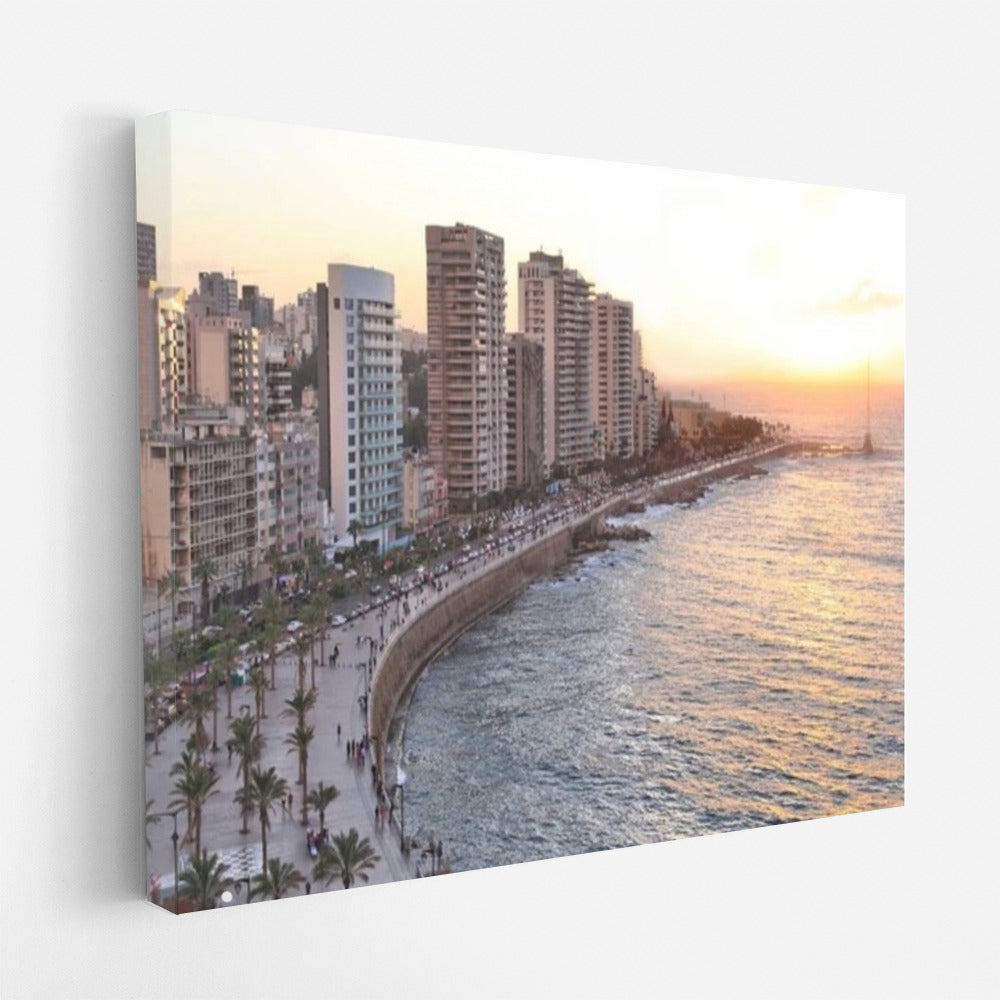 Beirut Sunset Glow: Lebanon's Picturesque Coastline