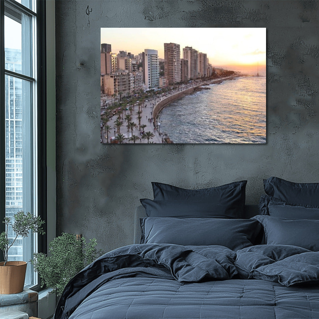 Beirut Sunset Glow: Lebanon's Picturesque Coastline