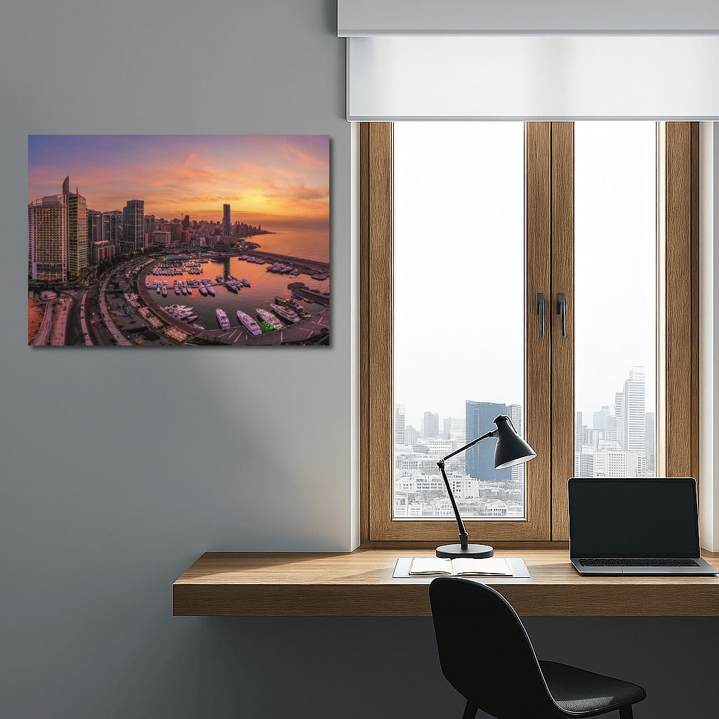 Beirut at Sunset: The Charm of Cityscapes Skylines