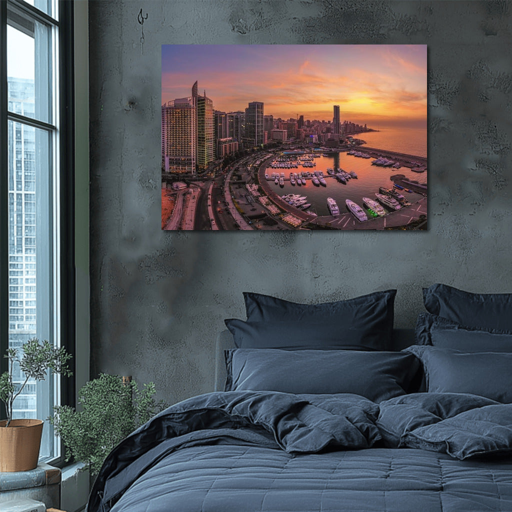 Beirut at Sunset: The Charm of Cityscapes Skylines
