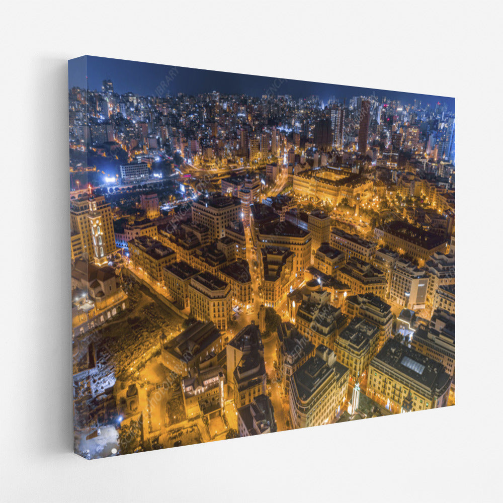 Beirut's Night Symphony: City Lights and Architecture
