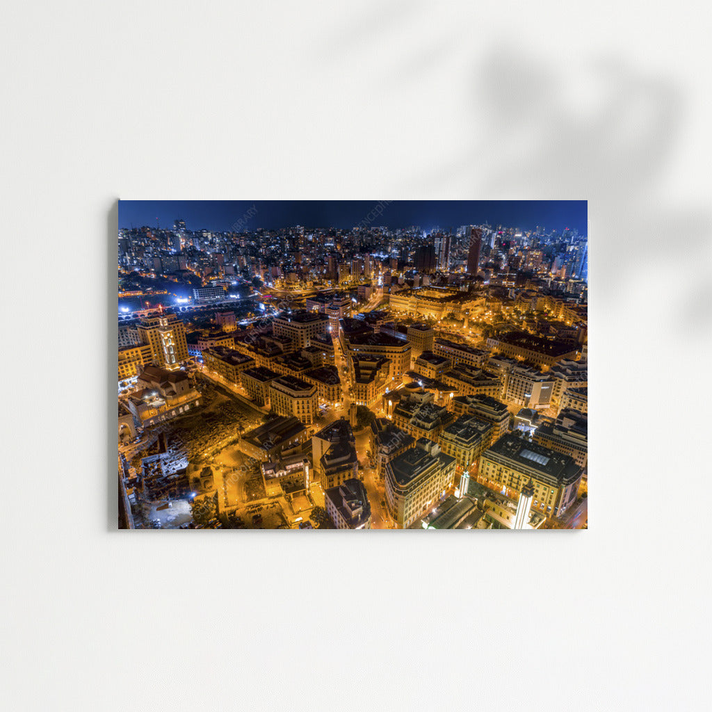 Beirut's Night Symphony: City Lights and Architecture