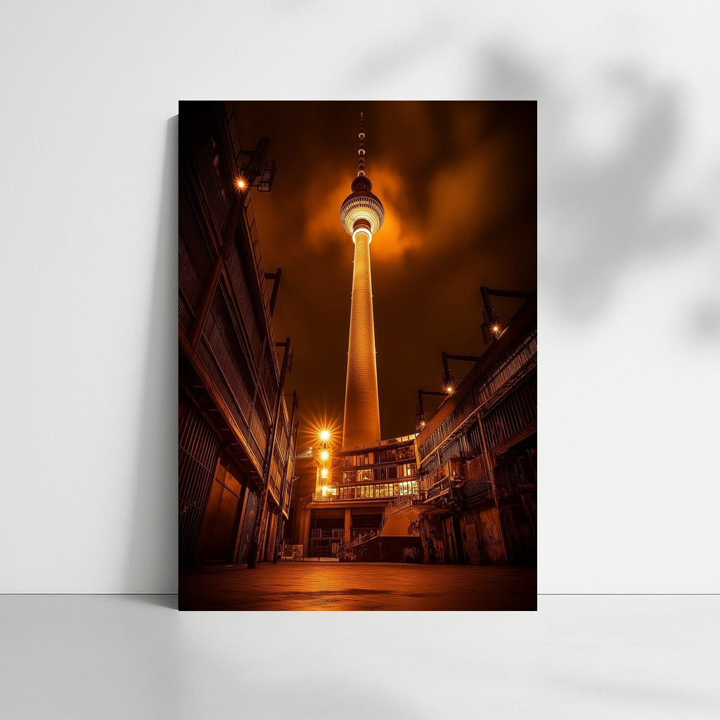 Berlin Night Lights: Cityscape
