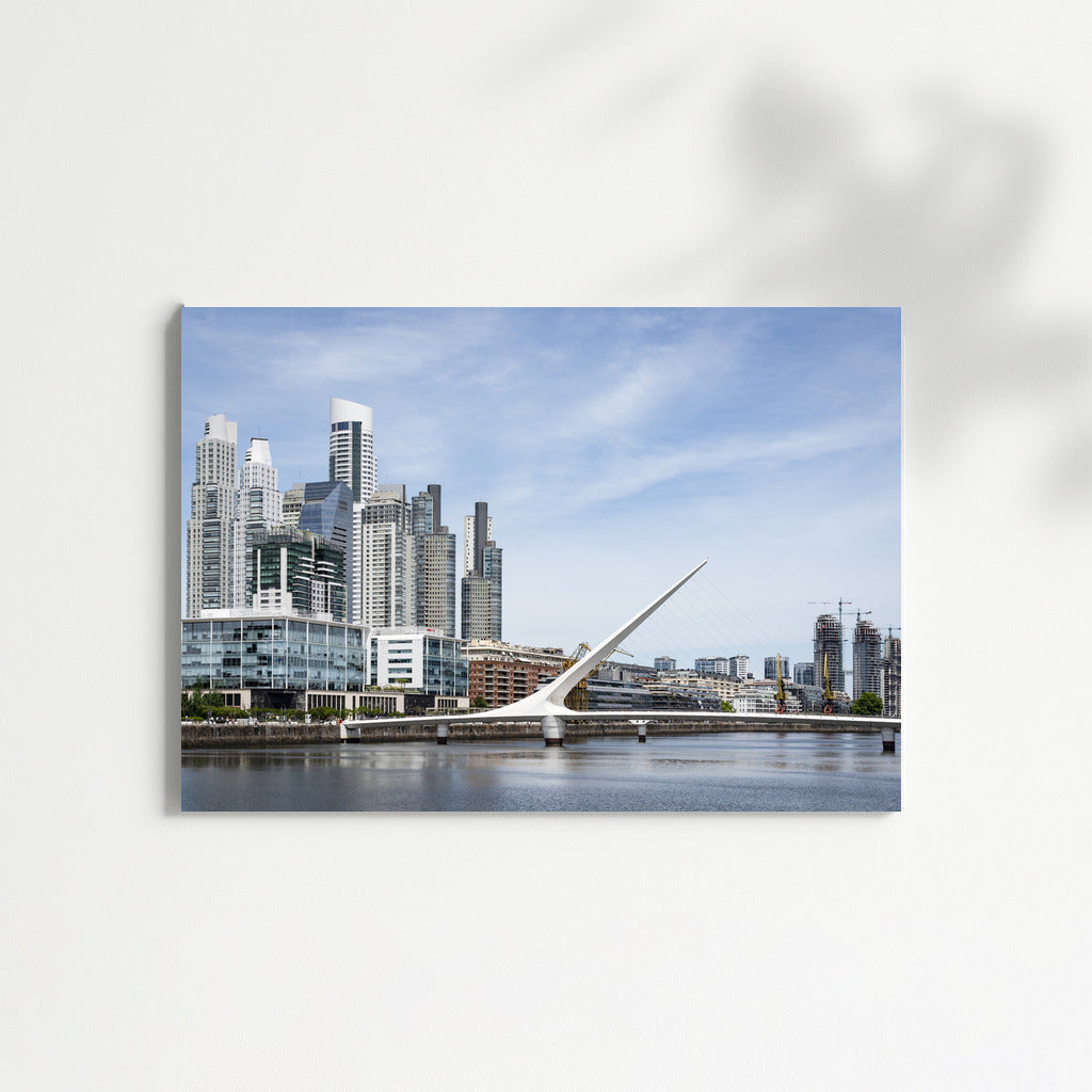 The Elegant Bridge of Dreams: The Silhouette of Buenos Aires