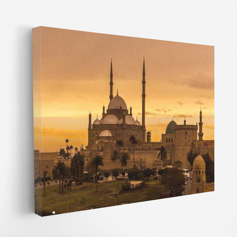 Golden Sunset: Oriental Magic of Cairo in Cityscapes Skylines