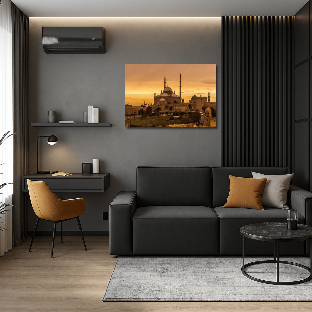 Golden Sunset: Oriental Magic of Cairo in Cityscapes Skylines