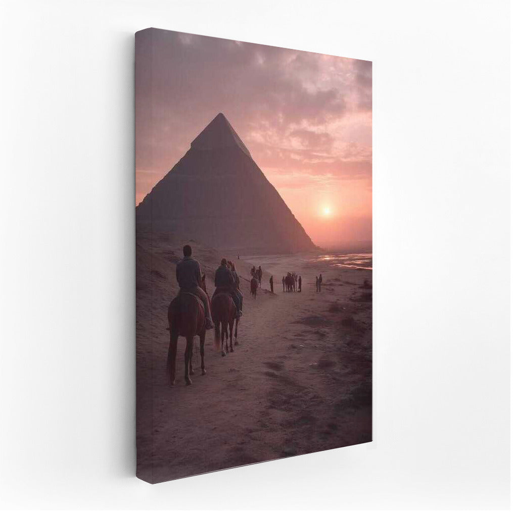 Sunset over the Pyramids: Cairo Silhouettes
