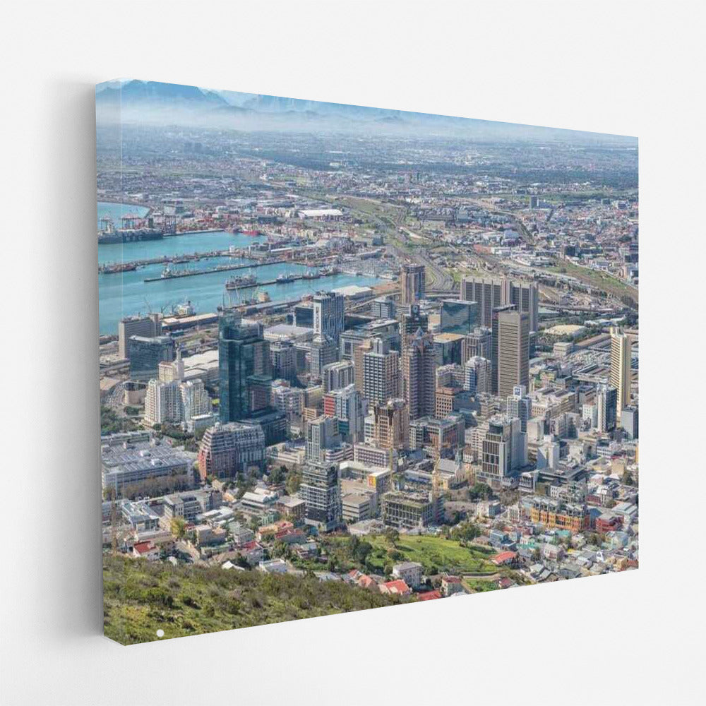Harmony of Mountains and City Lights: Cape Town Landscape