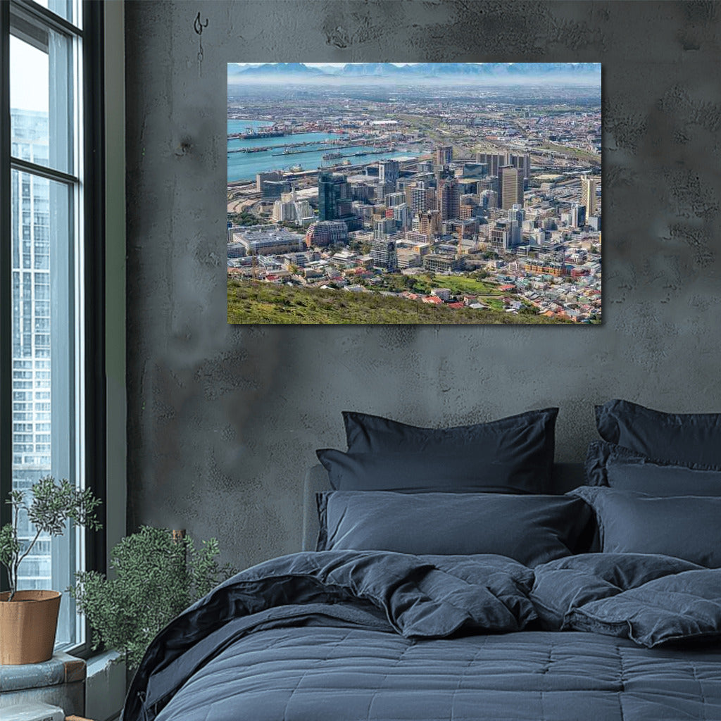 Harmony of Mountains and City Lights: Cape Town Landscape