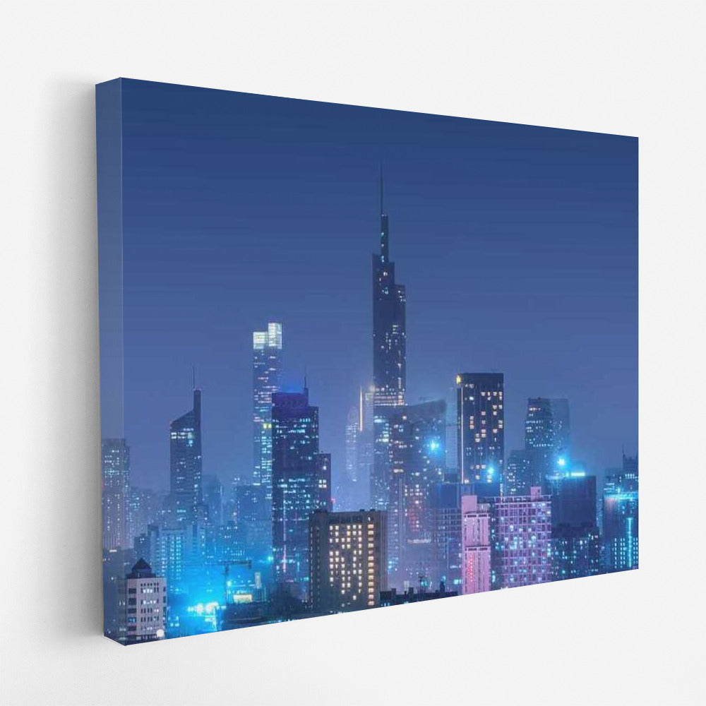 Night City: Shining Lights and Modern Skylines