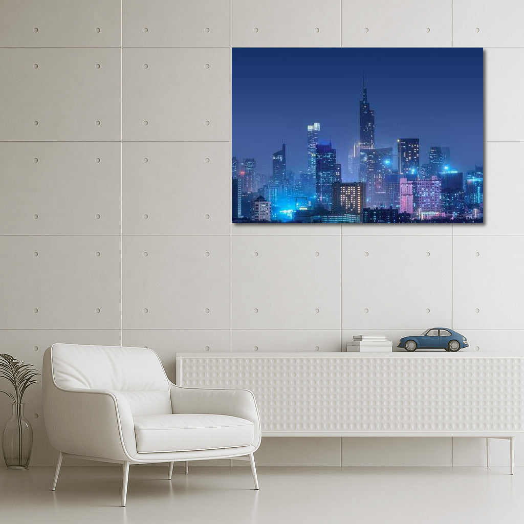 Night City: Shining Lights and Modern Skylines