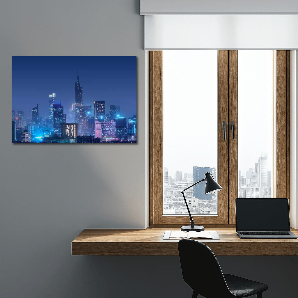 Night City: Shining Lights and Modern Skylines