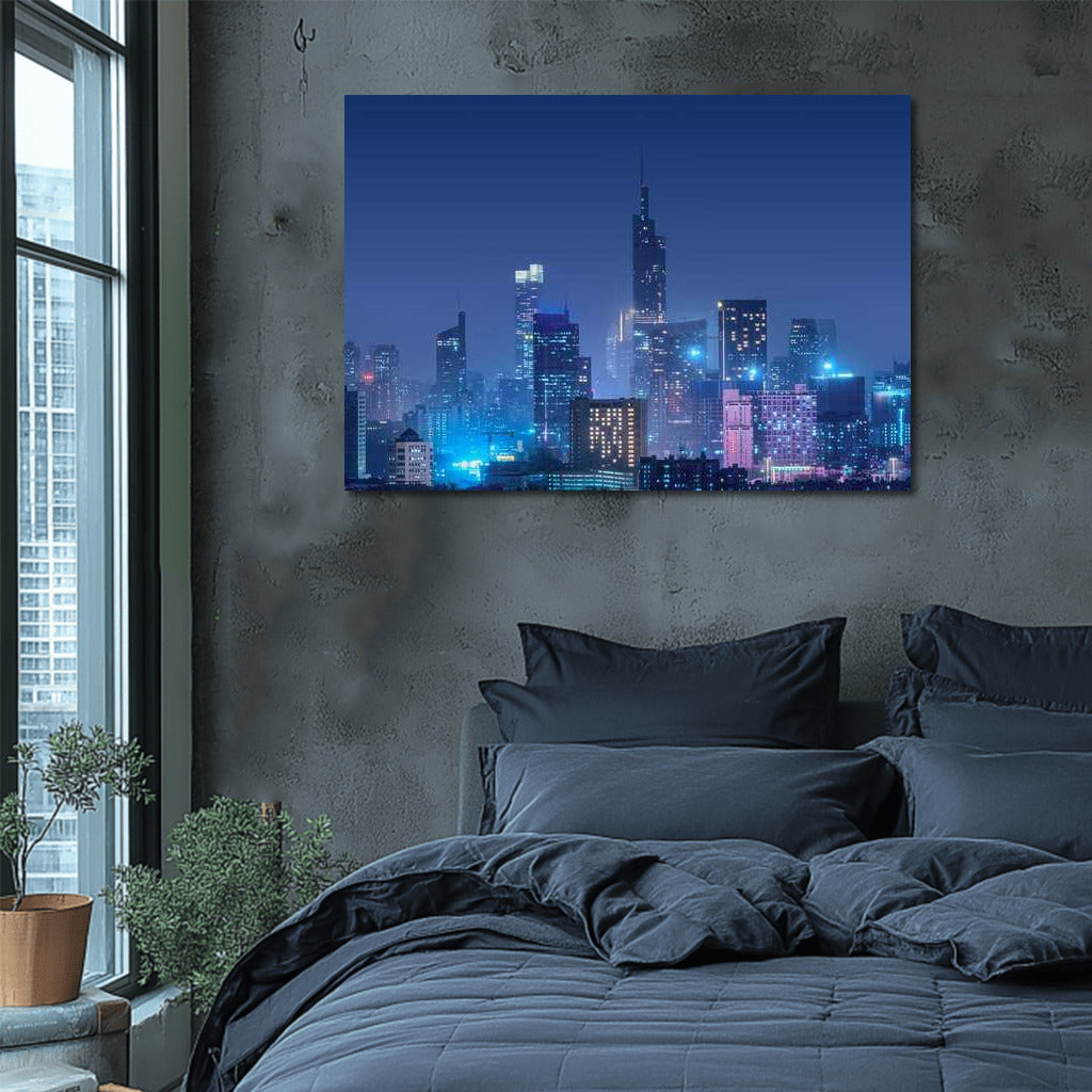 Night City: Shining Lights and Modern Skylines