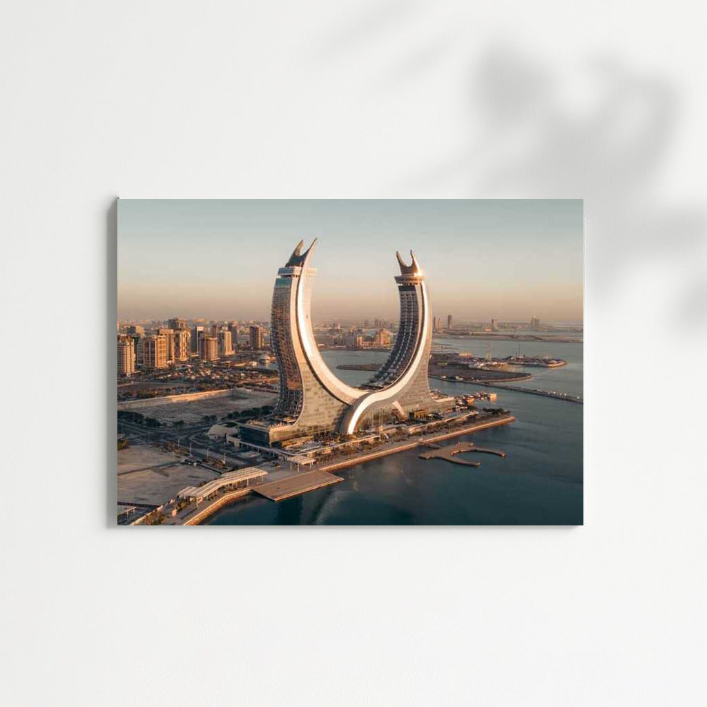 Skyscrapers Glow: Modern Doha in Cityscapes Skylines