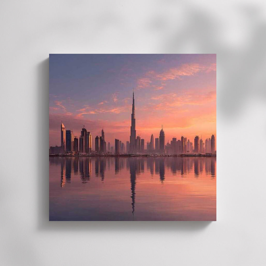 Sunset Symphony of Skyscrapers: Dubai's Urban Dream