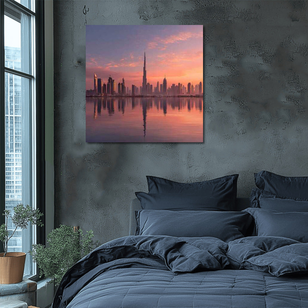 Sunset Symphony of Skyscrapers: Dubai's Urban Dream